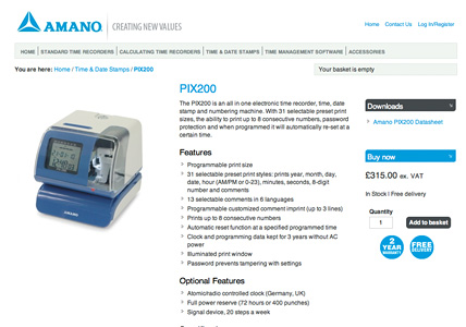 Product Detail Page