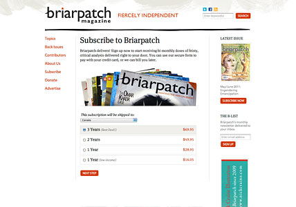 Subscription Page