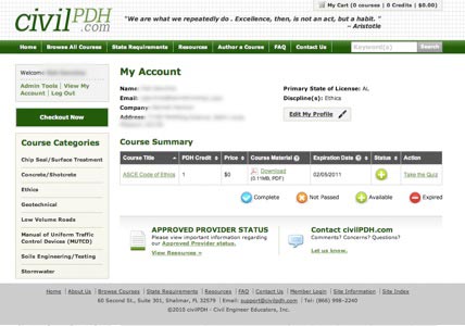 Account Page