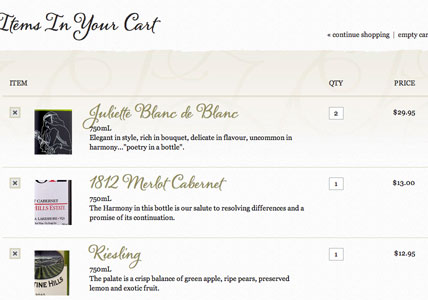 Cart Page