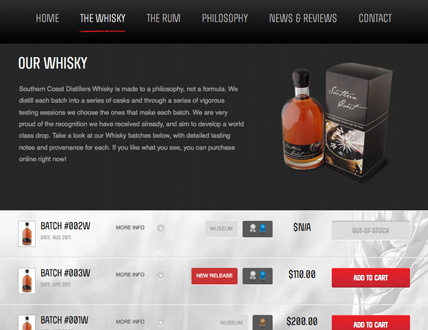Southern Coast Distillers Store