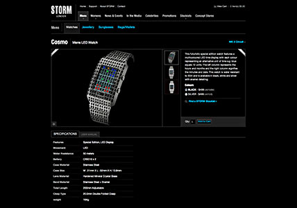 Storm Watches Product Detail Page