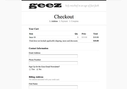 Checkout