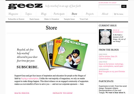 Store page