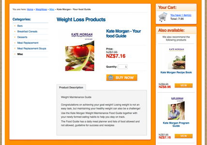 Detail page showing jquery 'add to cart'